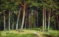 forêt de pins 1885 paysage classique Ivan Ivanovitch arbres
